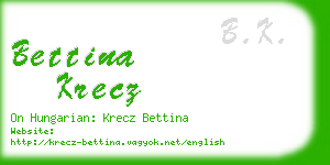 bettina krecz business card